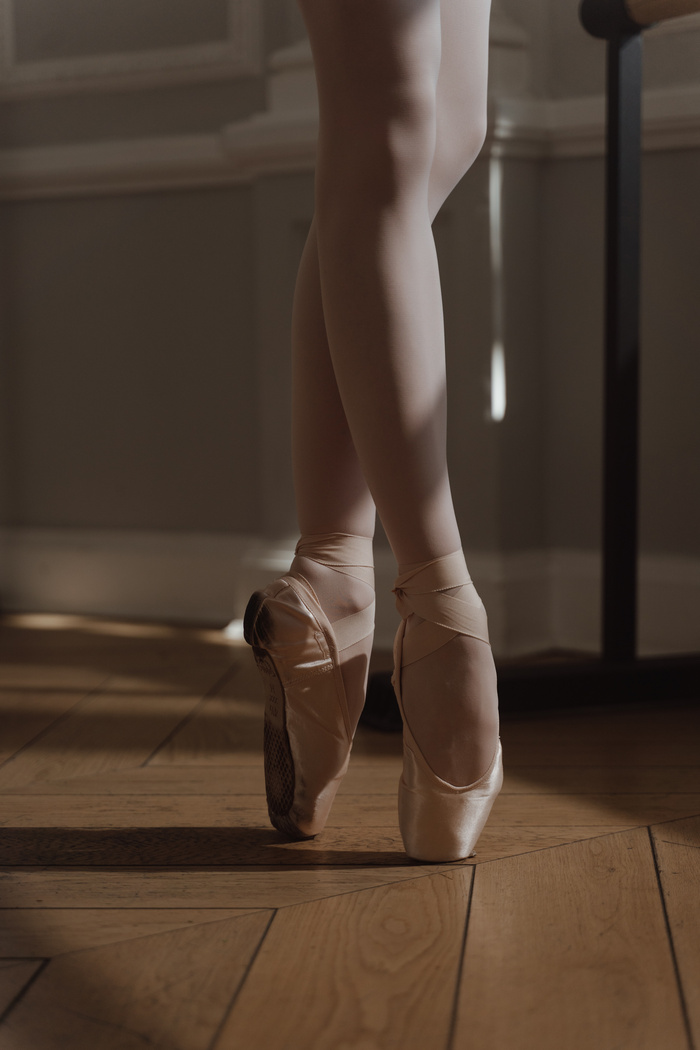 Ballet Dancer on Ballet Shoes